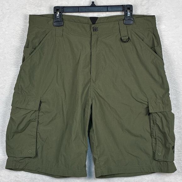 Boy Scouts Of America Centennial Uniform Cargo Shorts Mens L Green Outdoor Nylon - Picture 1 of 9